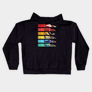 Retro Formula Race Cars Kids Hoodie